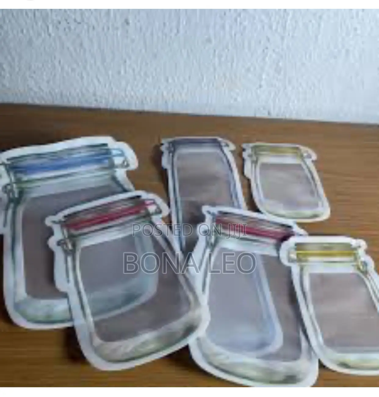6pcs Ziplock Mason Jar Pattern Storage Bag