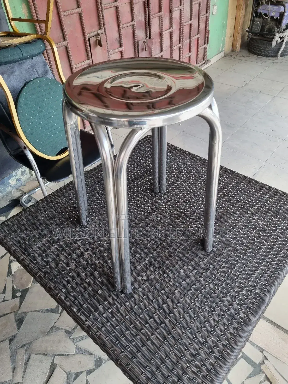 Round Stainless Steel Stool