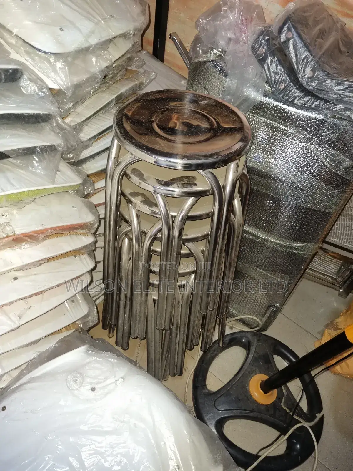 Round Stainless Steel Stool