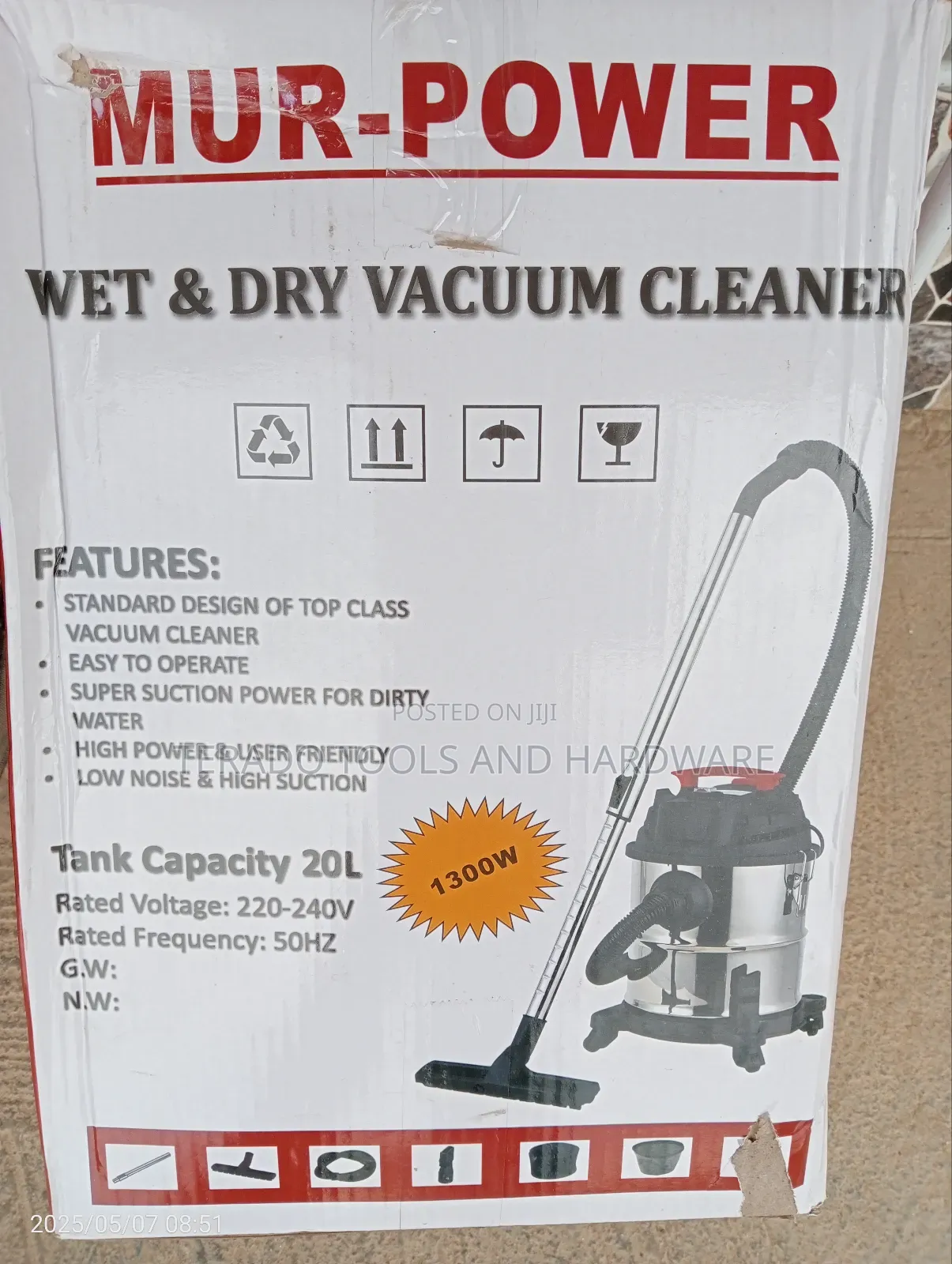 Mur Power Vacuum Cleaner 20l