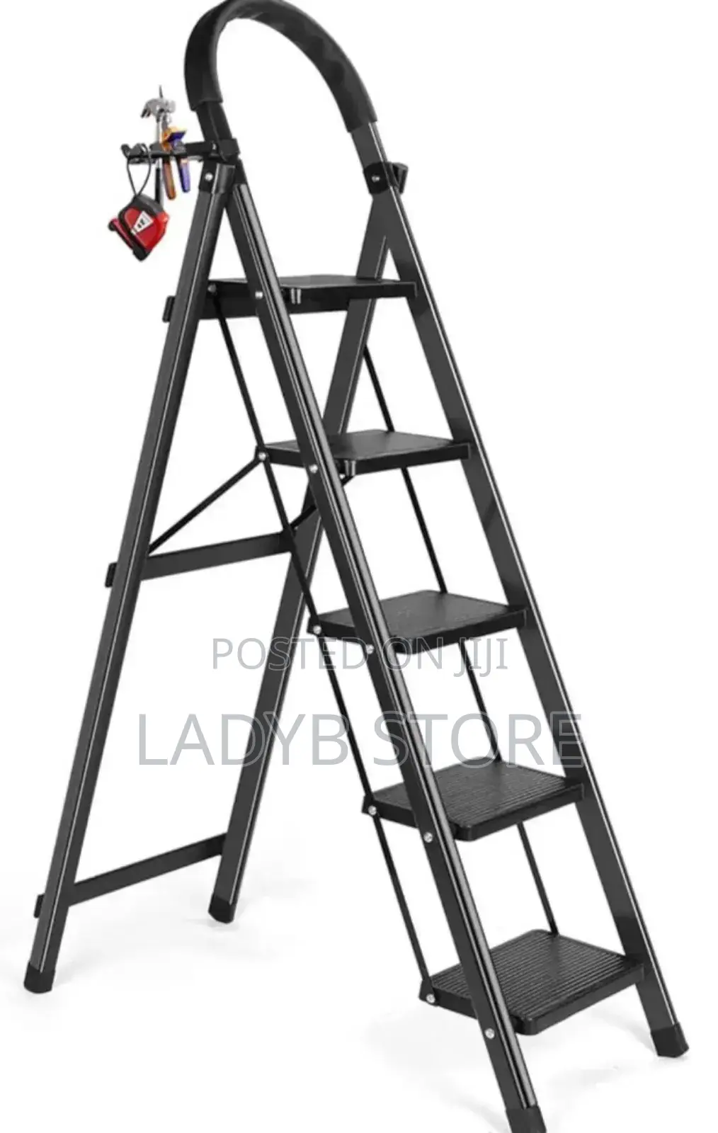 Black 5 Steps Ladder