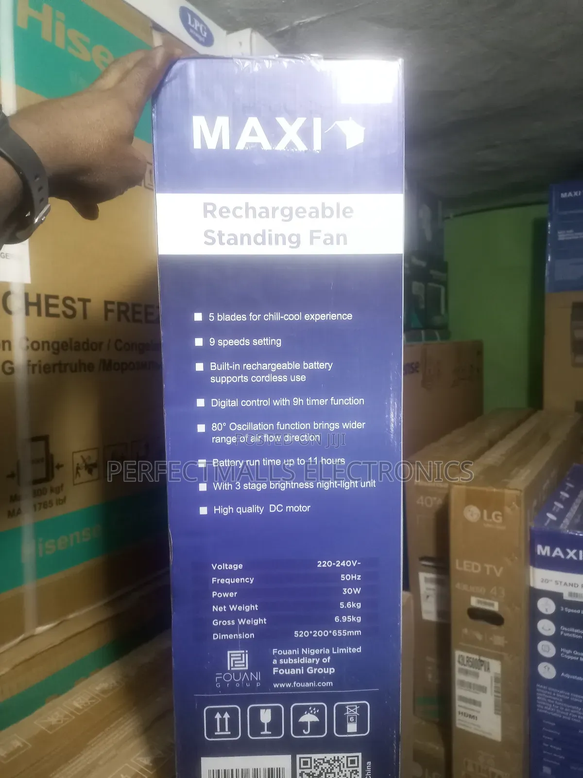 Maxi 18" Rechargeable Black (45-25mrd)