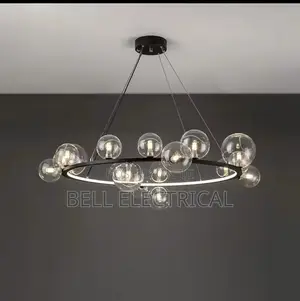 Nordic Clear Glass Led Chandelier Hall Parlor
