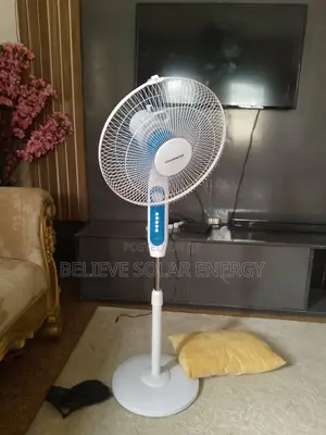 Rechargeable Solar Fan 16 Inches With Solar Panel