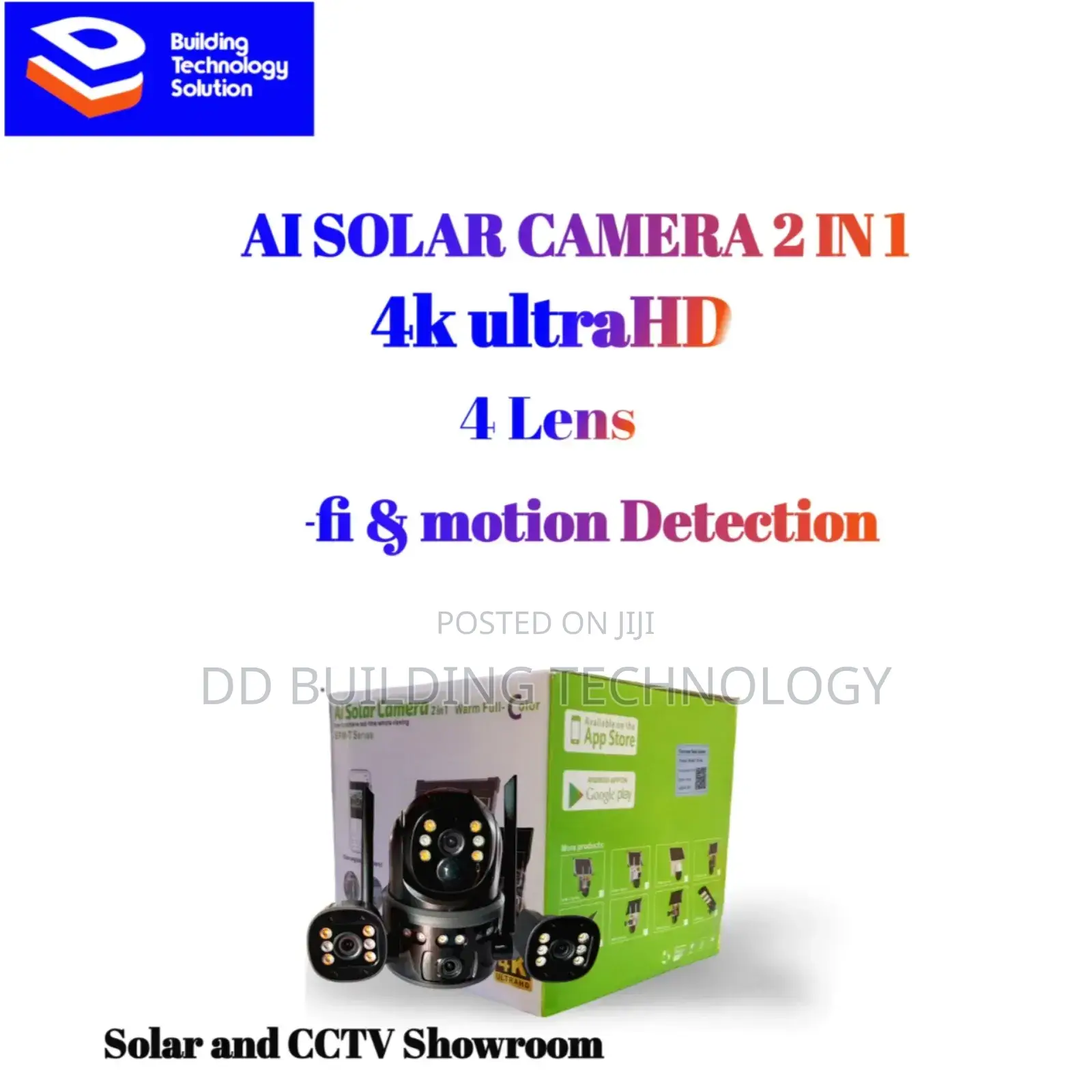 4 Lens Ai Solar Camera