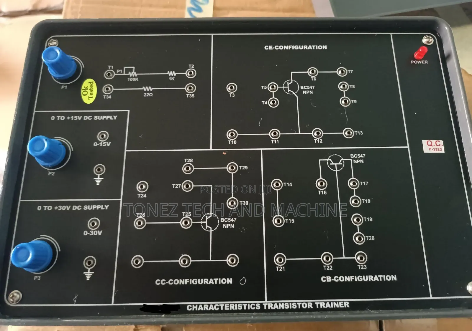 Characteristics Transistor Trainer Kit
