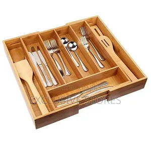 Extendable Bamboo Cuttlery Tray