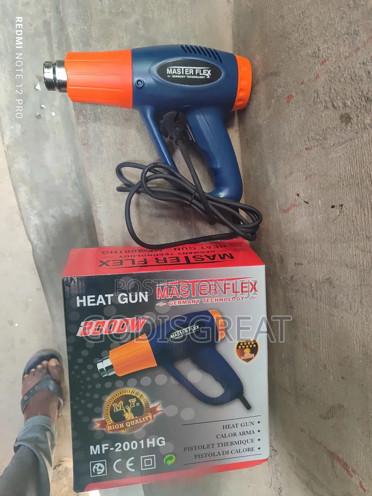 Masterflex Heat Gun 2000w
