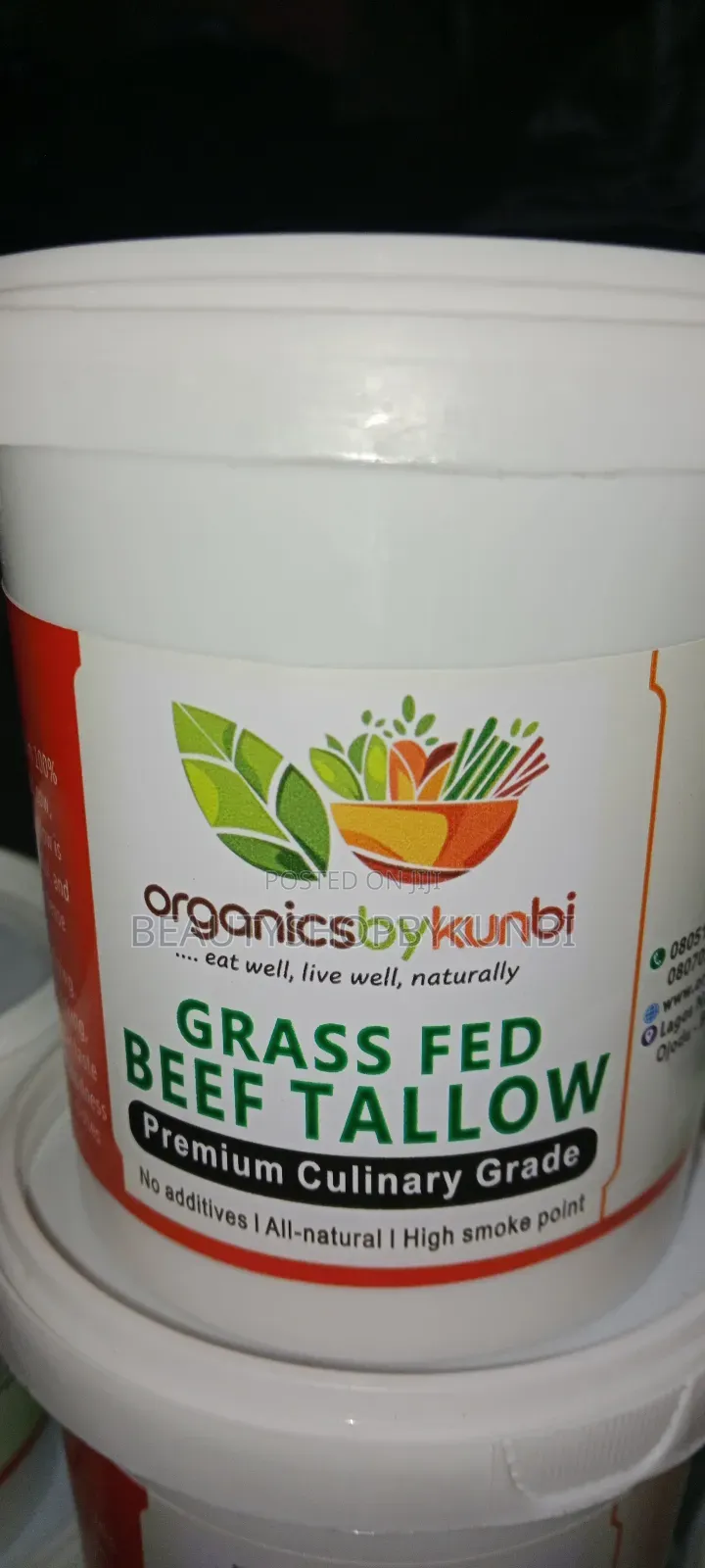 Grass Fed Beef Tallow / Edible Grade Beef Tallow - 500g