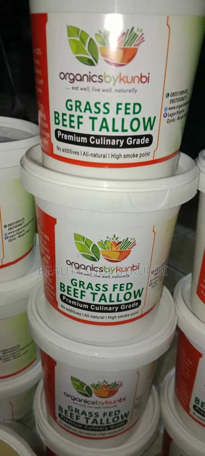 Grass Fed Beef Tallow / Edible Grade Beef Tallow - 500g