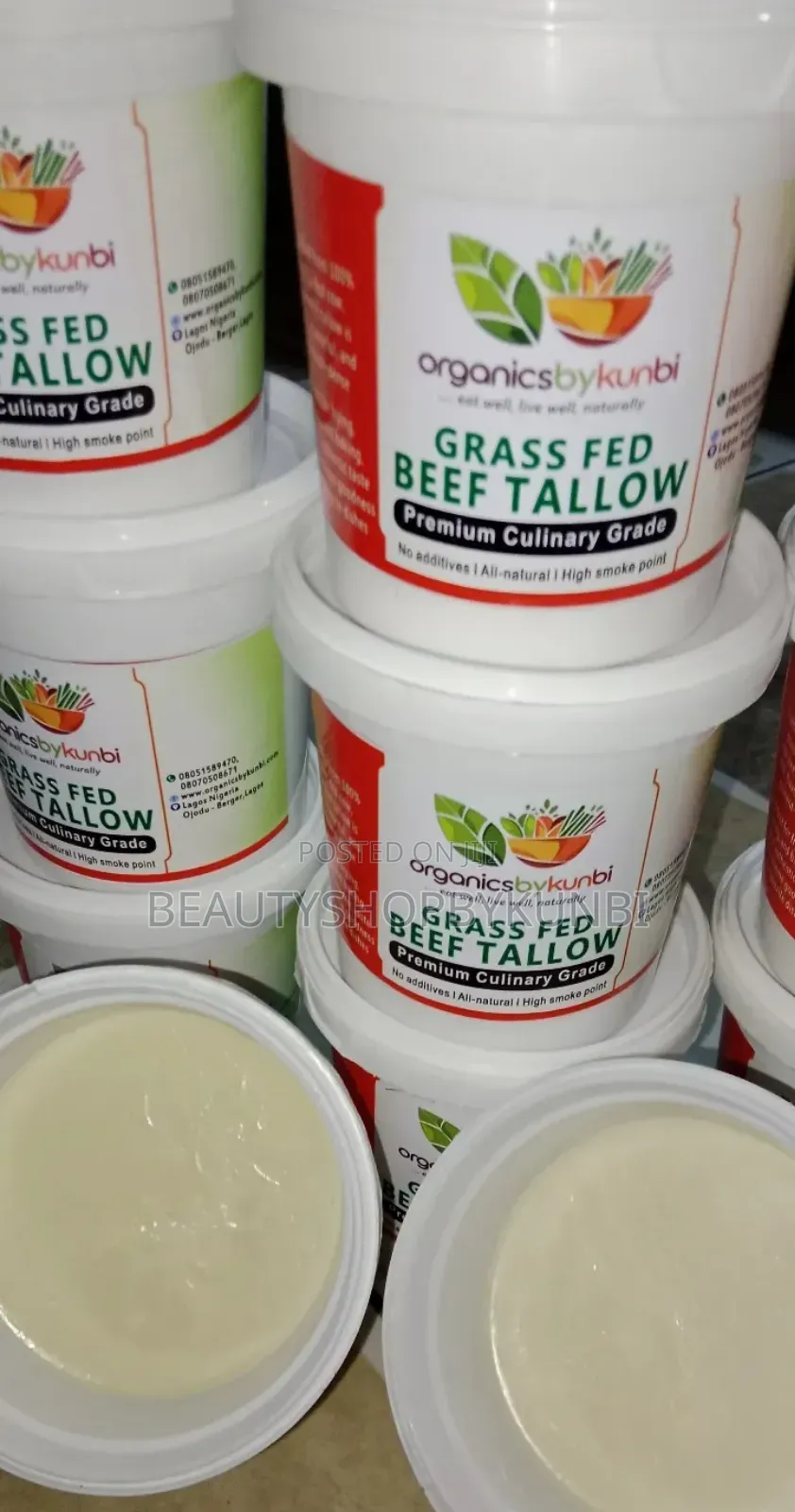 Grass Fed Beef Tallow / Edible Grade Beef Tallow - 500g