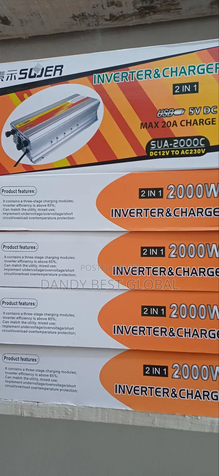Yongfa Inverter and Charge Controller 2000w