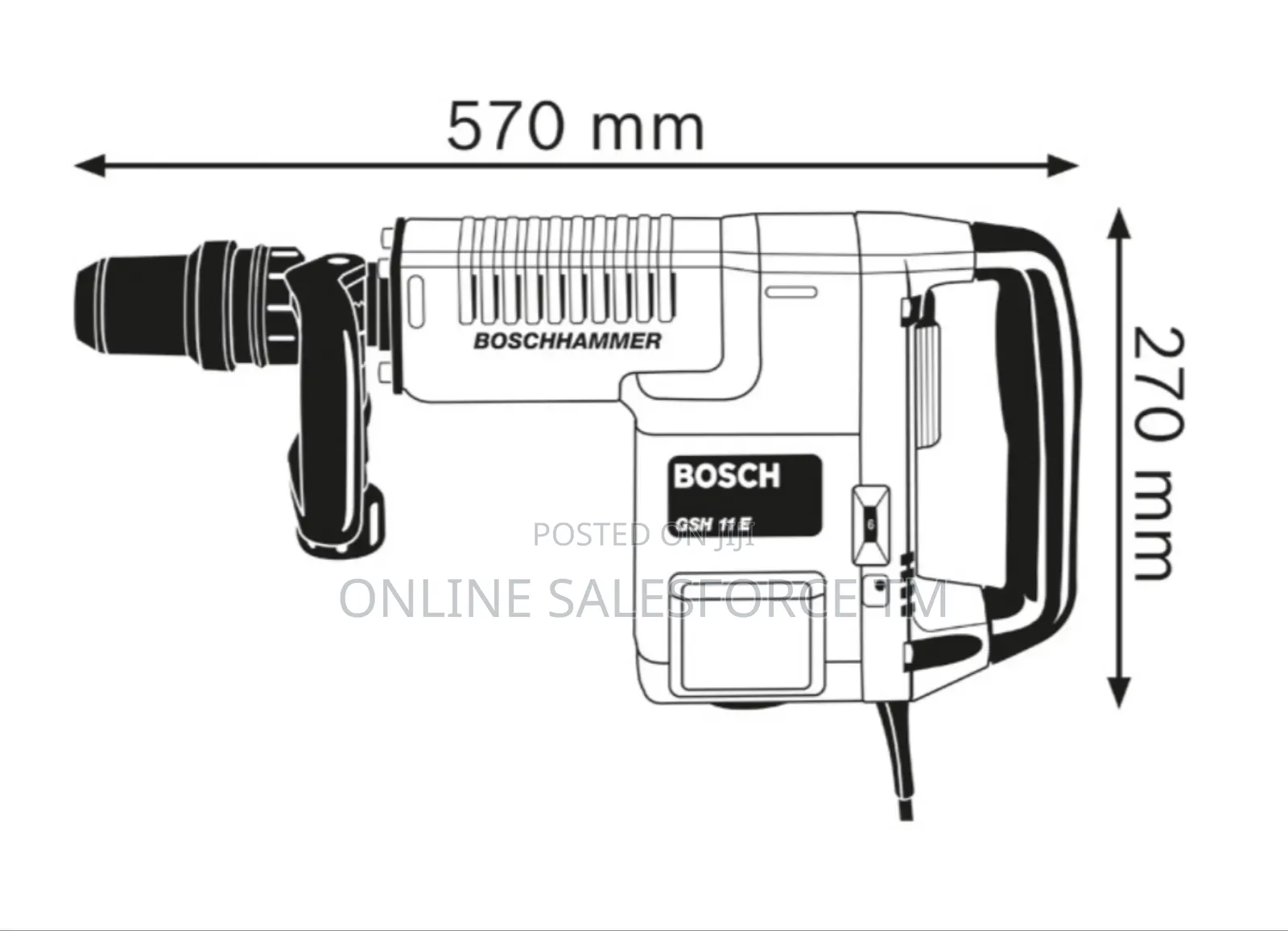 Genuine Bosch Professional GSH 11 E Demolition Hammer.