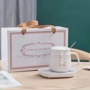 Electric Heating Pad With Mug With Tea Spoon
