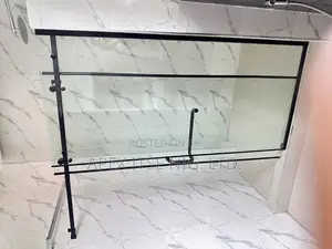 Black Accessories Bathroom Glass Cubicle