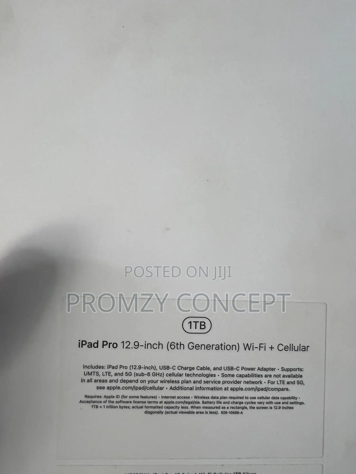 New Apple iPad Pro 12.9 (2022) 1 TB Silver