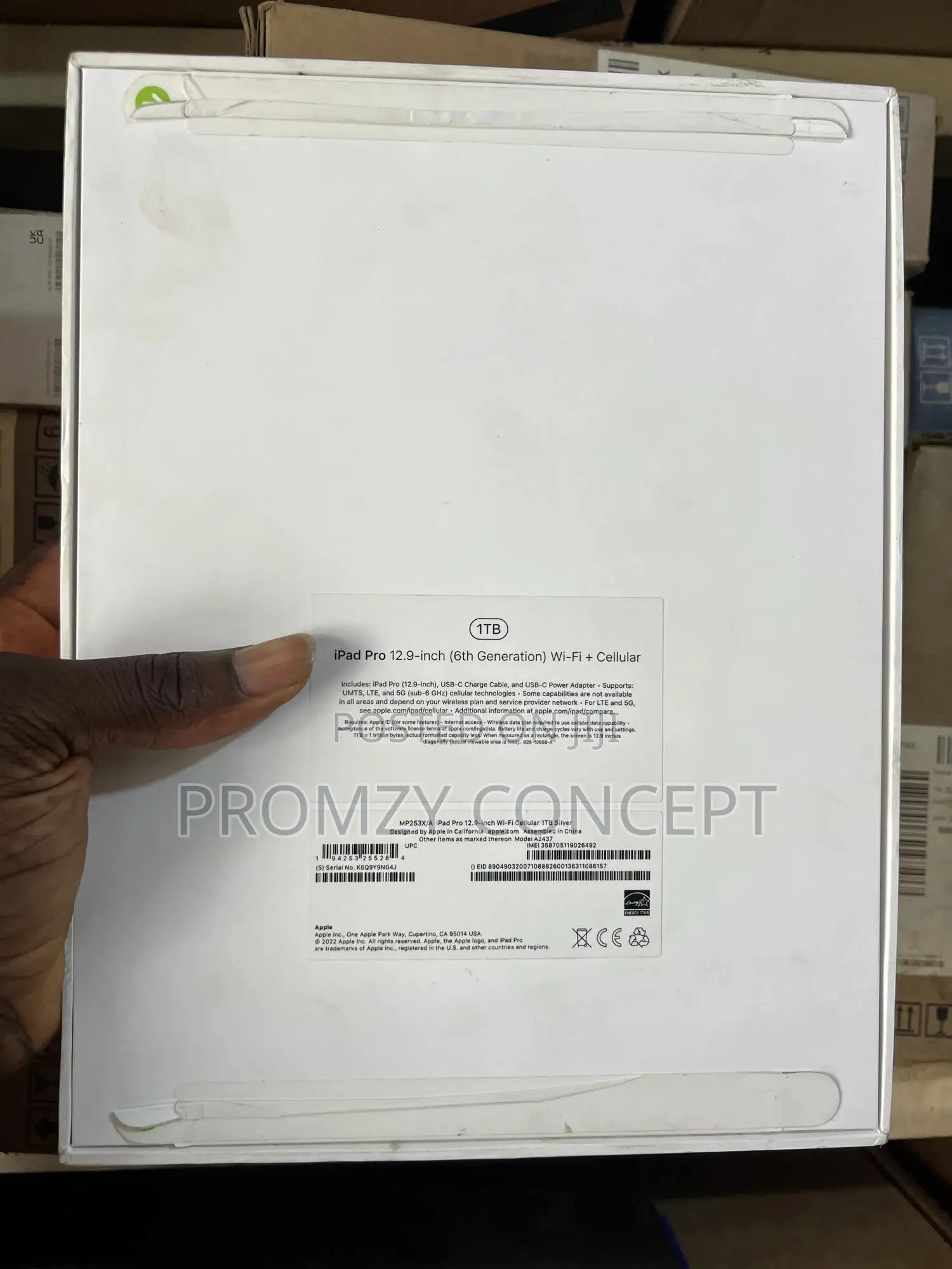 New Apple iPad Pro 12.9 (2022) 1 TB Silver