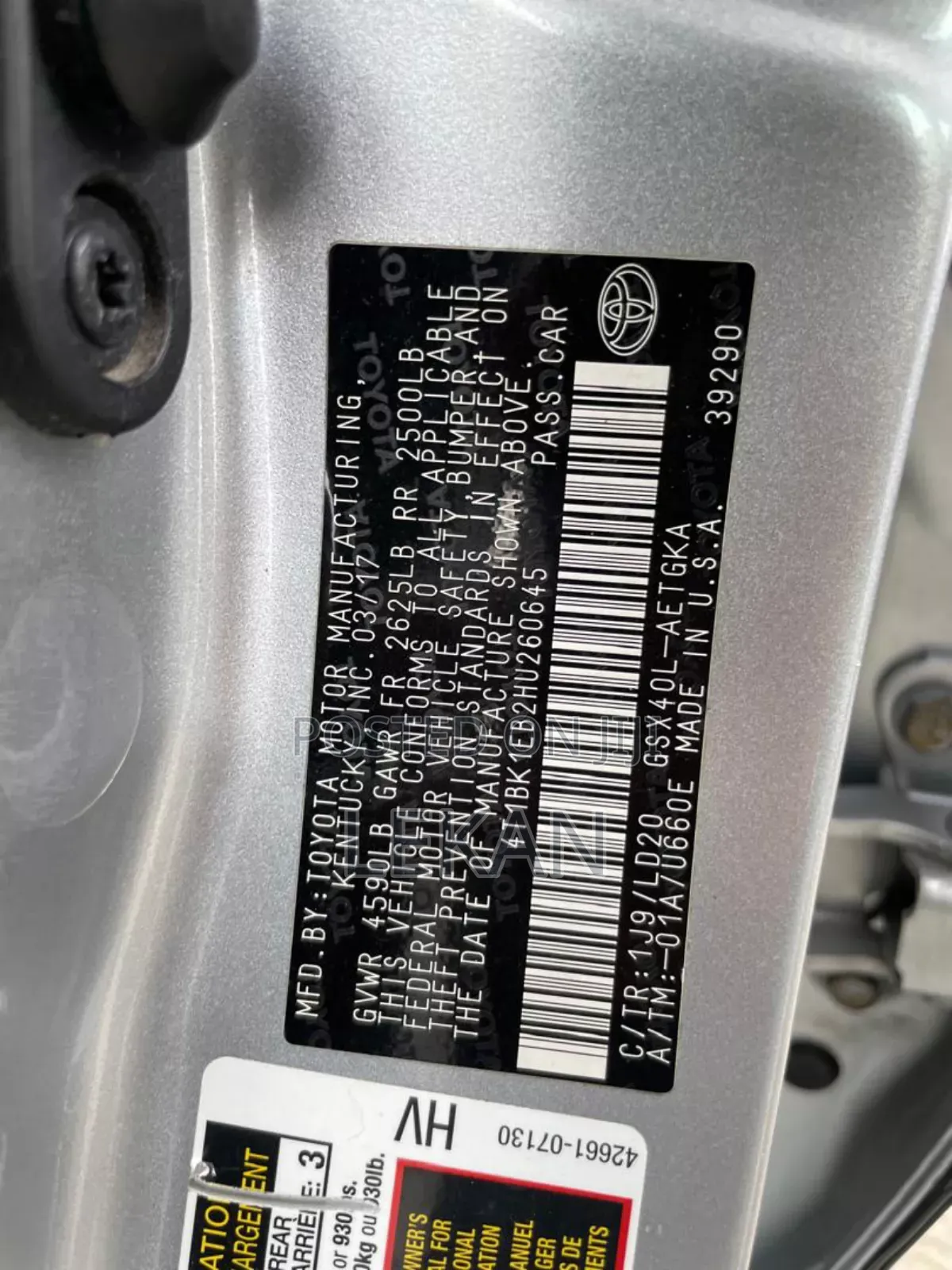 Toyota Avalon 2017 Silver