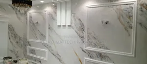 Stucco Application/Glassy Walls Decor