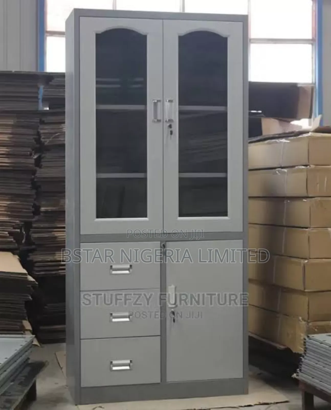 Smart Half Glass, Drawer and Cabinet