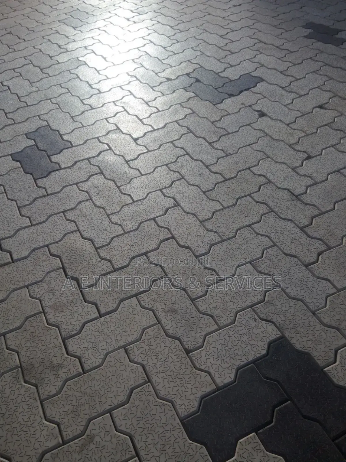 Colour Interlocking Stones Laying