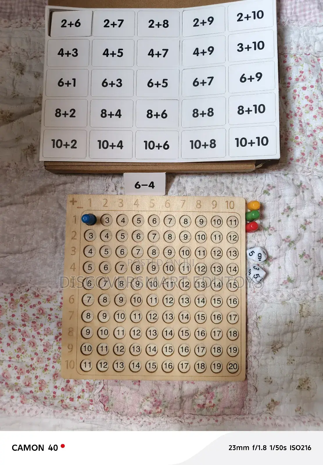Addition and Subtraction Board Game