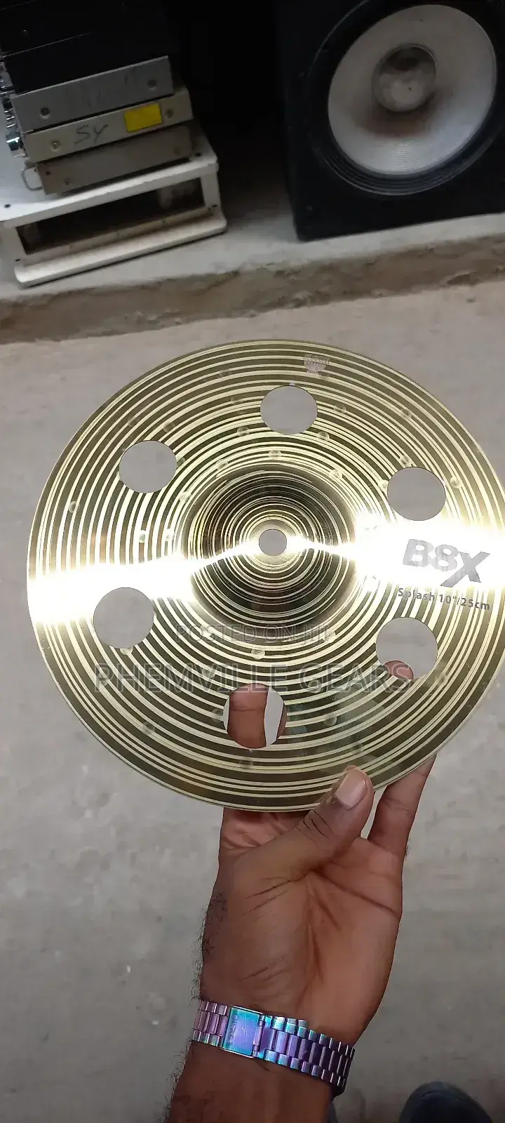 B&X Splash Cymbals.