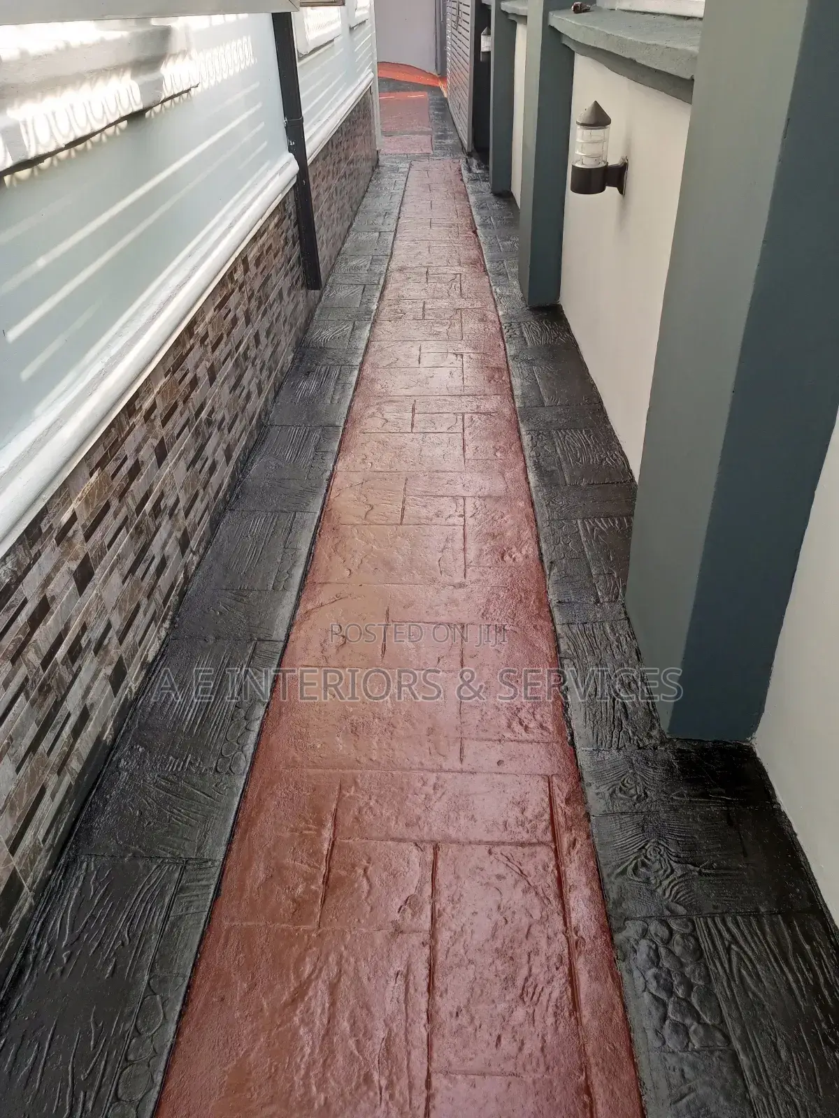 Stamped Concrete Floor Materials and Construction