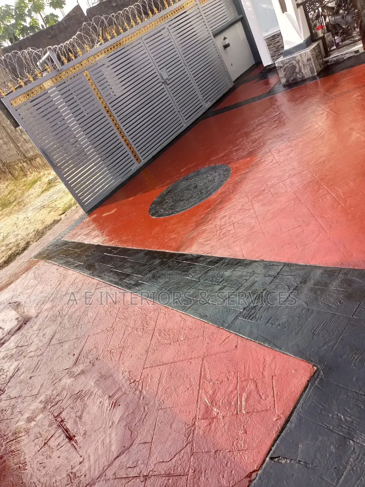 Stamped Concrete Floor Materials and Construction