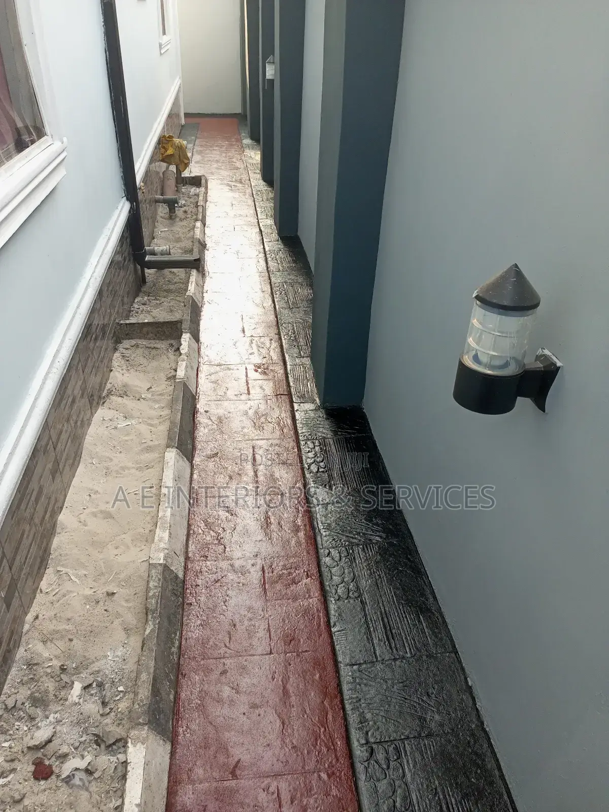 Stamped Concrete Floor Materials and Construction
