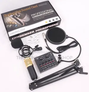 Full Kit Condenser Microphone and Sound Card