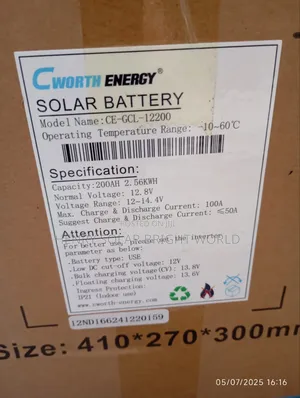 Cworth 12.8v 2.5kwh Lifepo4 Lithium