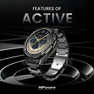 Hifuture Active Silver Smart Watch 1.43 Inch Amoled Display