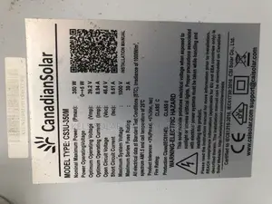 350watts Mono Canadian Panel