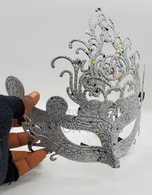 Silver Queen Inspires Women Face Party Mask