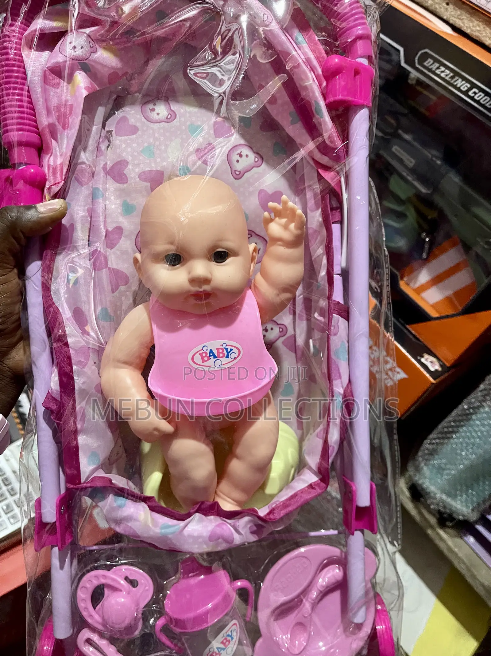 Kids Doll With Stroller and Accessories