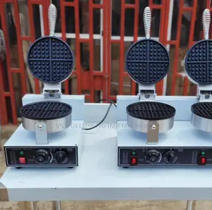 Electric Waffle Maker(Circle Type)Deep Nonstick Waffle Baker