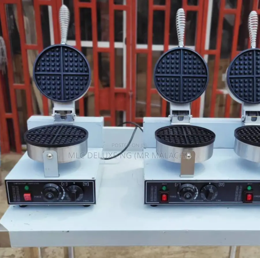 Electric Waffle Maker(Circle Type)Deep Nonstick Waffle Baker
