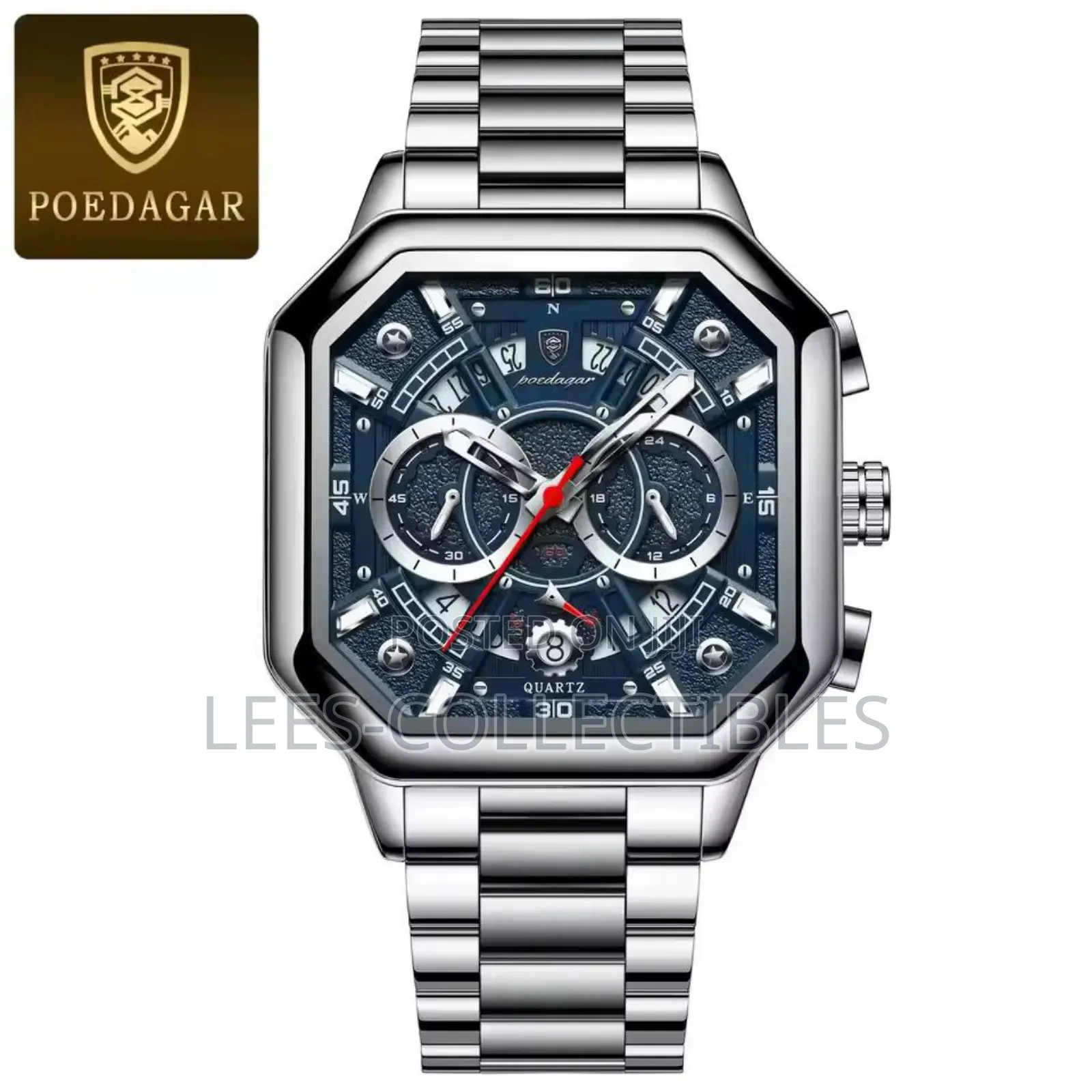 Poedagar Luxury Chronograph Men Watch