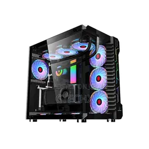 Panoramic 2 Sides Transparent Glass Gaming Computer Case
