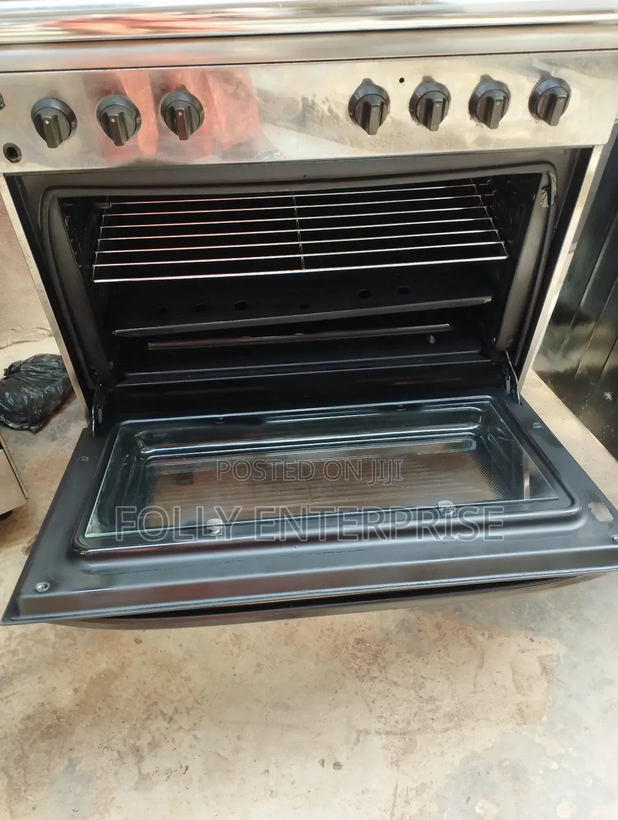 Six Burner Stainless Gas Cooker