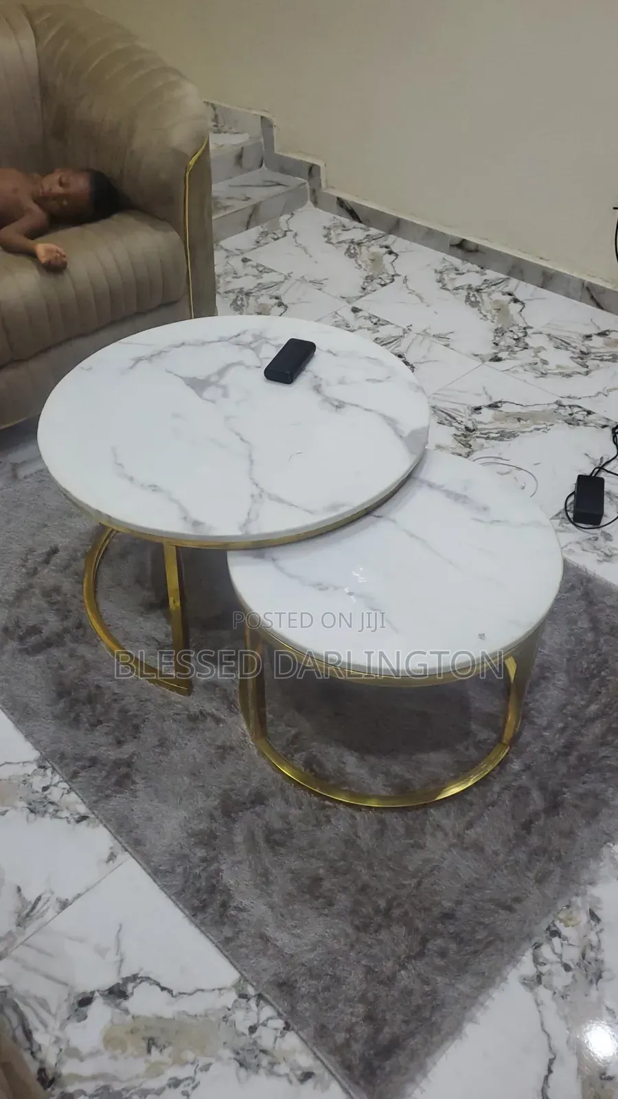 Quality Imported Slide Marble Center Table
