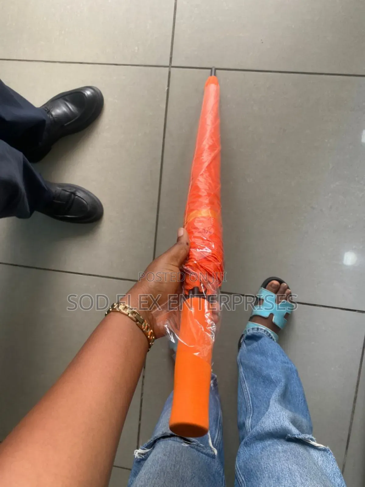 Medium Orange Portable Umbrella