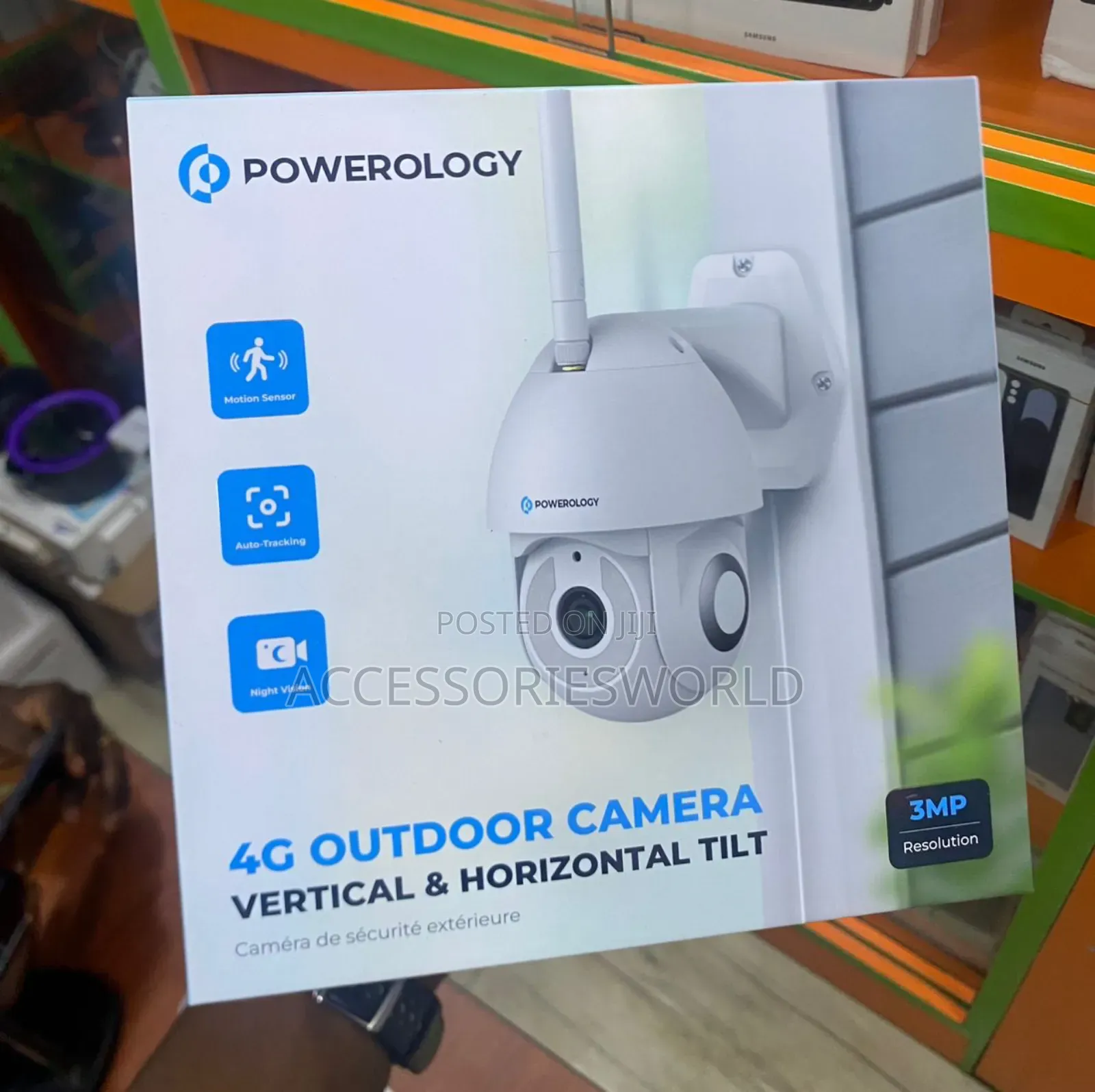 Powerology 4g Outdoor Camera With Vertical and Horizontal