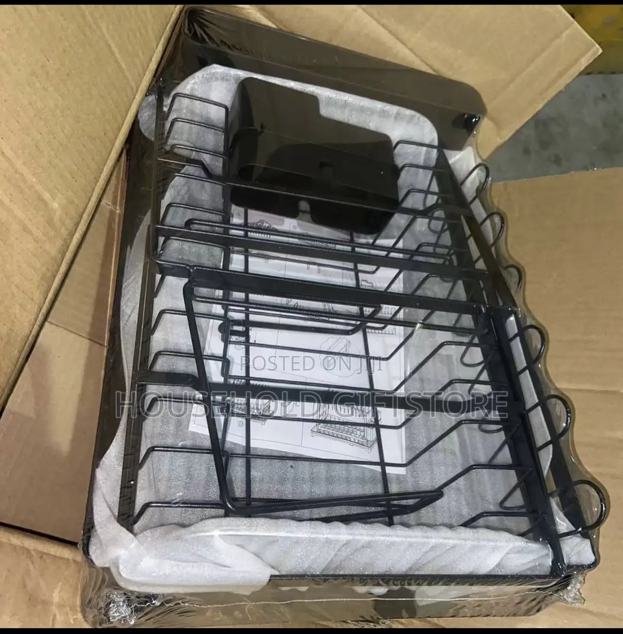 2 Layers Steel Plate Rack With Drainer