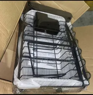 2 Layers Steel Plate Rack With Drainer