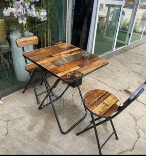 Foldable Table With Two Chairs