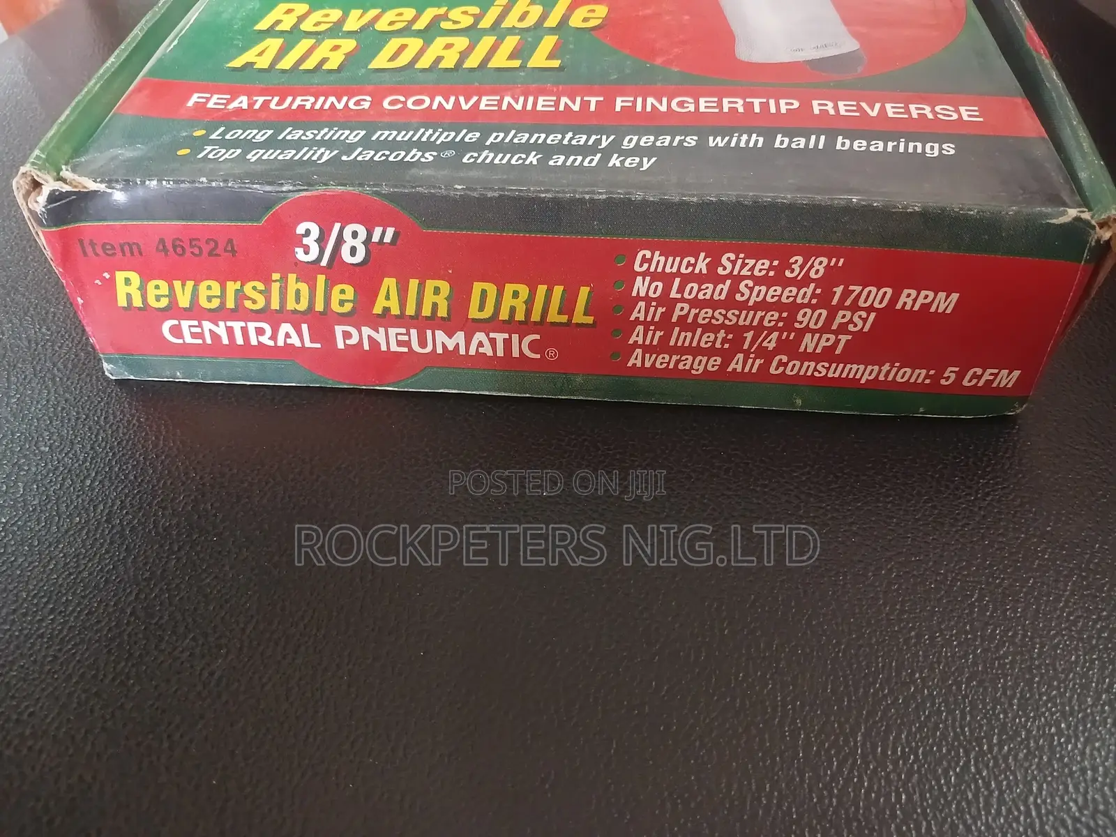 Central Pneumatic 3/8" Reversible Air Drill