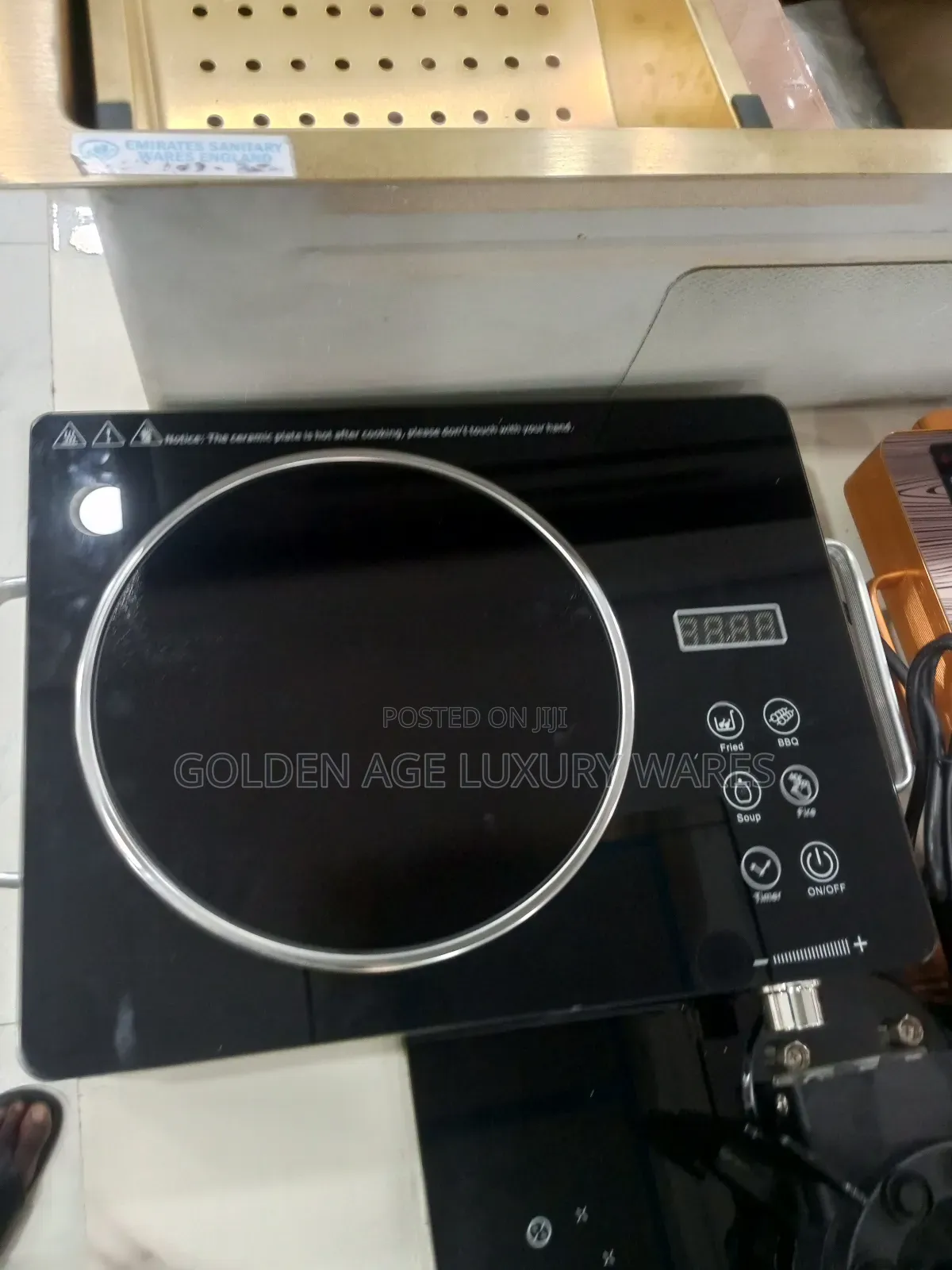 Black Single Hot Plate Coker