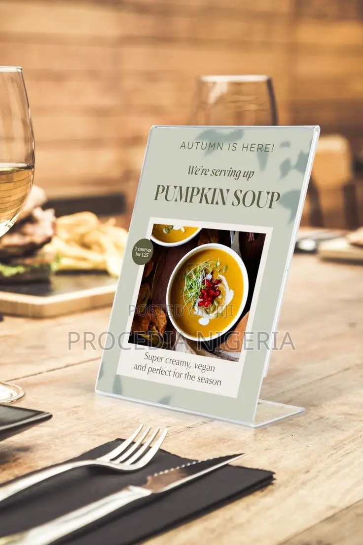 Plexi-Glass Multipurpose - Insert Card or Paper